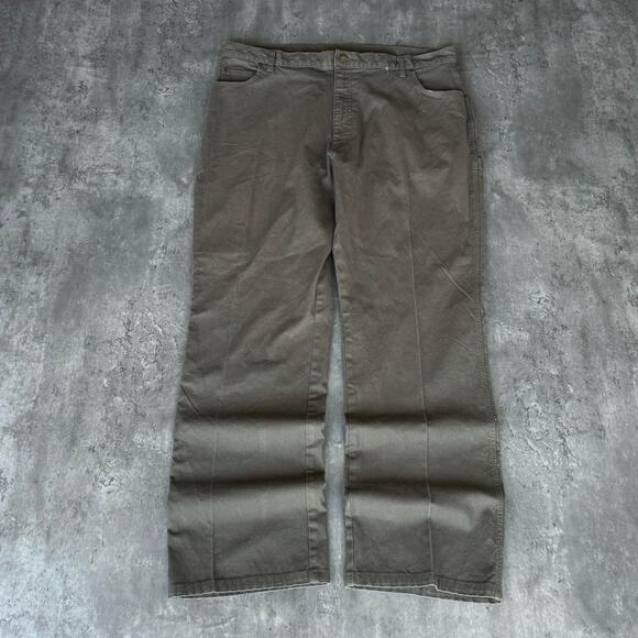 Vintage Y2K Baggy Carhartt Style Green Carpenter Tech Skater Grunge Pants - Picture 2 of 3
